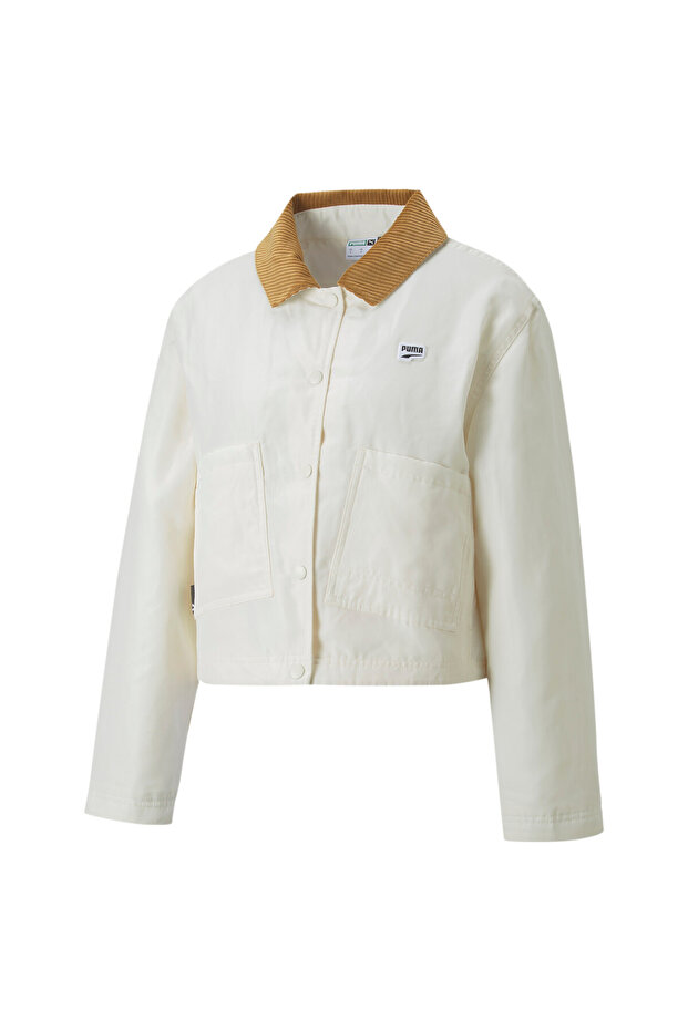 Women Downtown Padded Coach Jacket - White