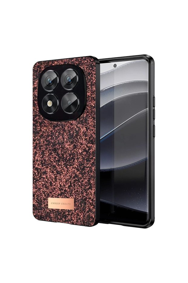 Onegif Xiaomi Redmi Note 14 Pro 5g Bright Silvery Cover - Deep Purple