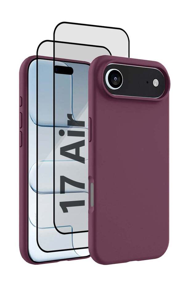 3Packs Liquid Silicone Protective Phone Case for iPhone 17 Air, Soft Anti-Scratch Microfiber Lining