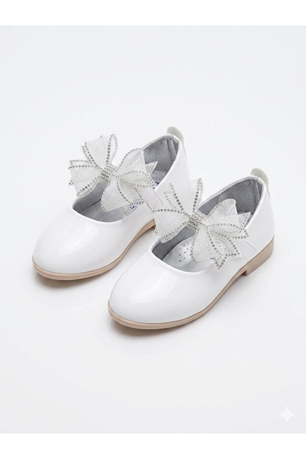 Girls' Bow-Tie Ballet Flats