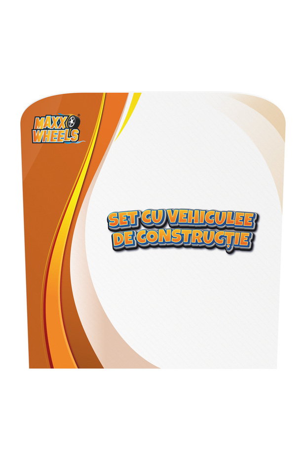 Set cu vehicule de constructie, Maxx Wheels, Macara - 2