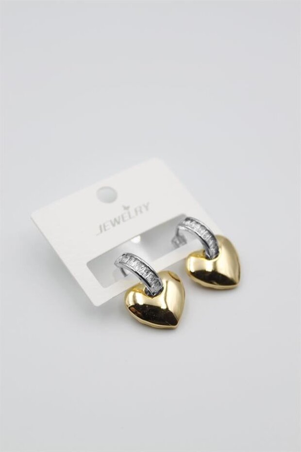 Heart Earrings - Gold