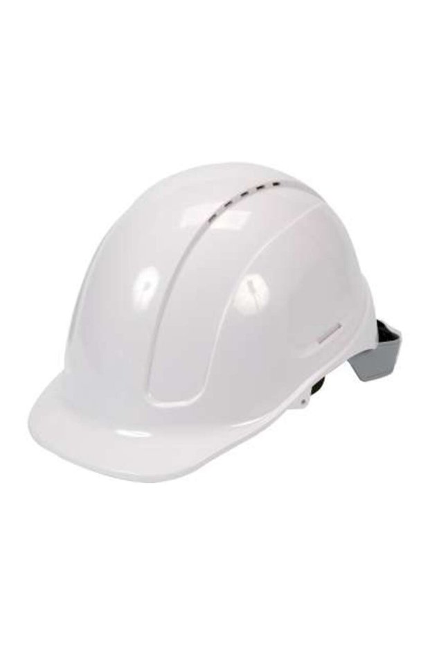 Safety Helmet, White, Quick Adjustment