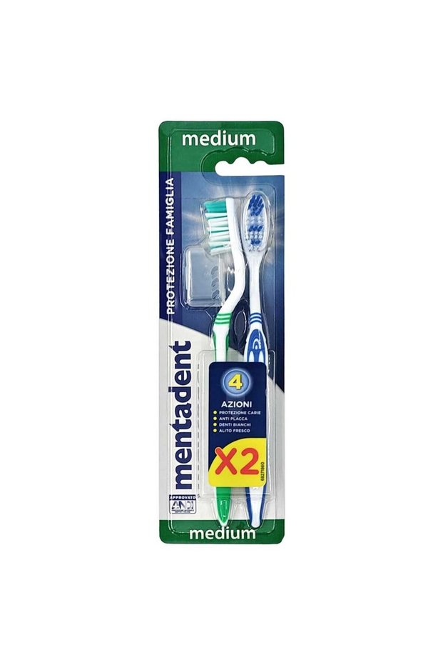 Periuta de Dinti, Mentadent, 2 buc Medium