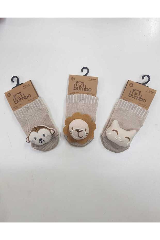 3-Pack of Non-Slip Baby Socks with Accessories