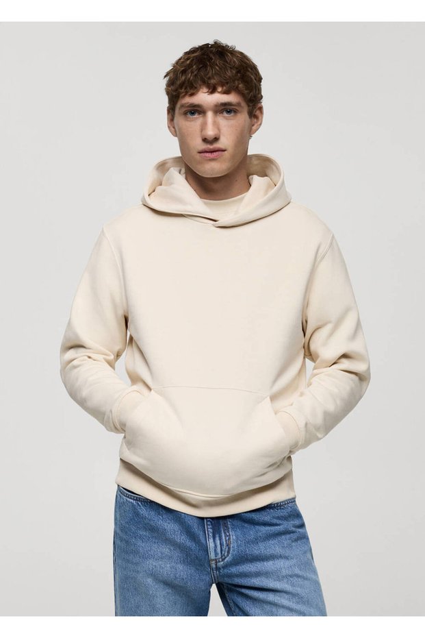 Kapüşonlu pamuklu sweatshirt
