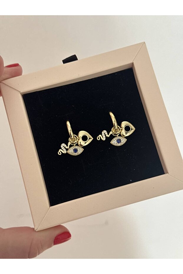 Heart Detail Multiple Charm Xuping Earrings