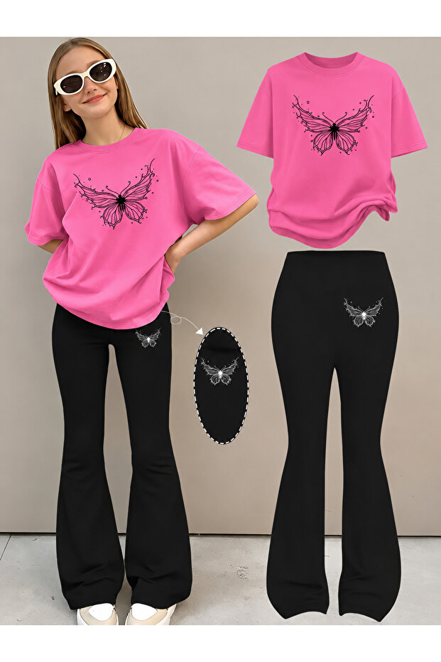 Girl's Spanish Style Leggings and T-Shirt Set