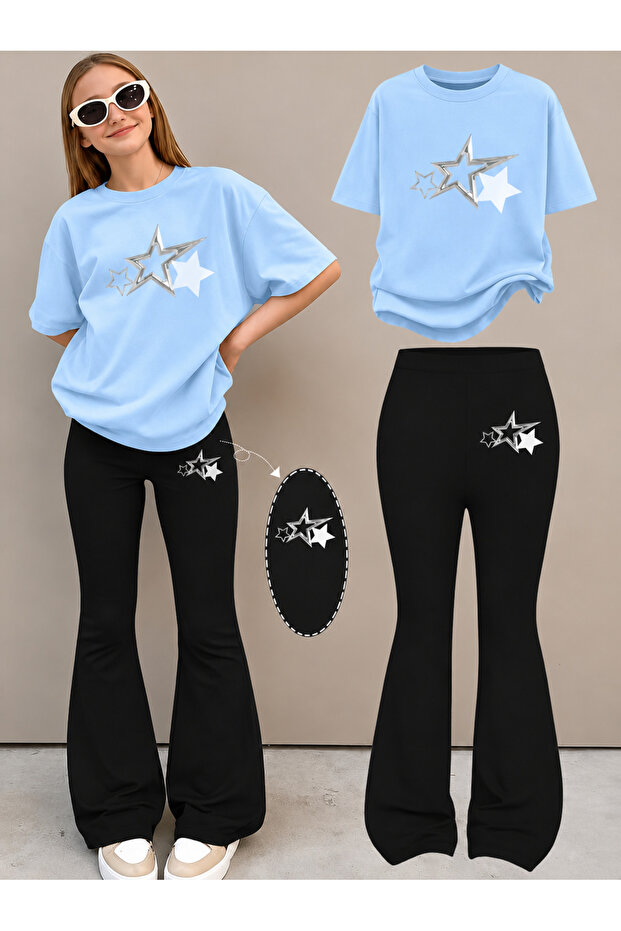 Girl's Spanish Style Leggings and T-Shirt Set