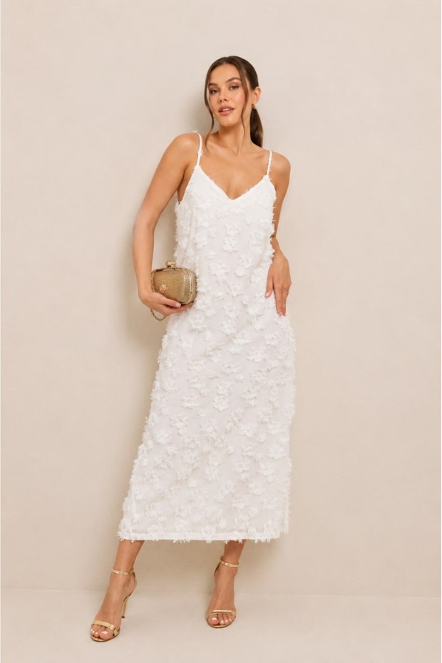 Women's Strappy Midi Length Stylish Dress