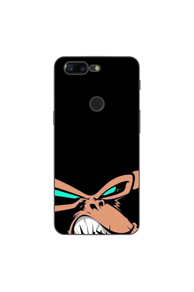 Case compatible with OnePlus 5T Silicone Gel Tpu Angry Monkey Pattern