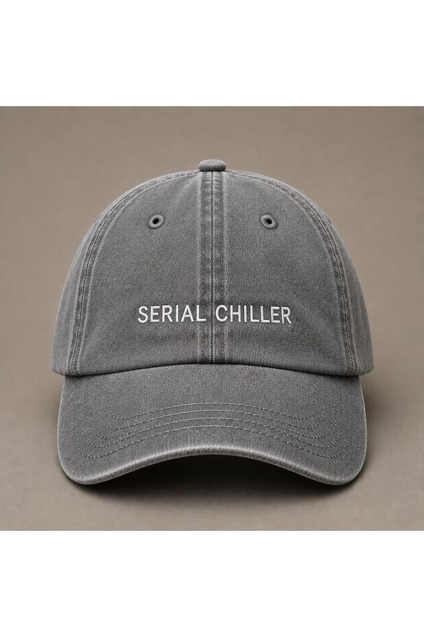 قبعة بيسبول مطرزة بتصميم "Serial Chiller" (المبرد) بأسلوب عتيق قابلة للغسل