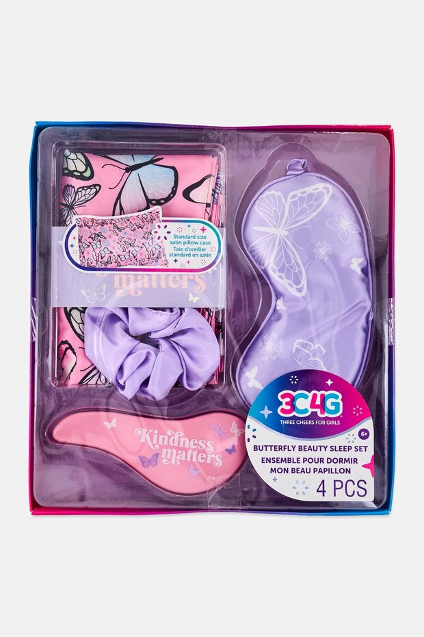 4 Pieces Butterfly Beauty Sleep Set, Multicolor