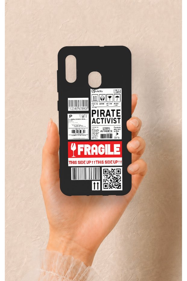 Samsung A20-A30 Compatible Fragile Patterned Silicone Case