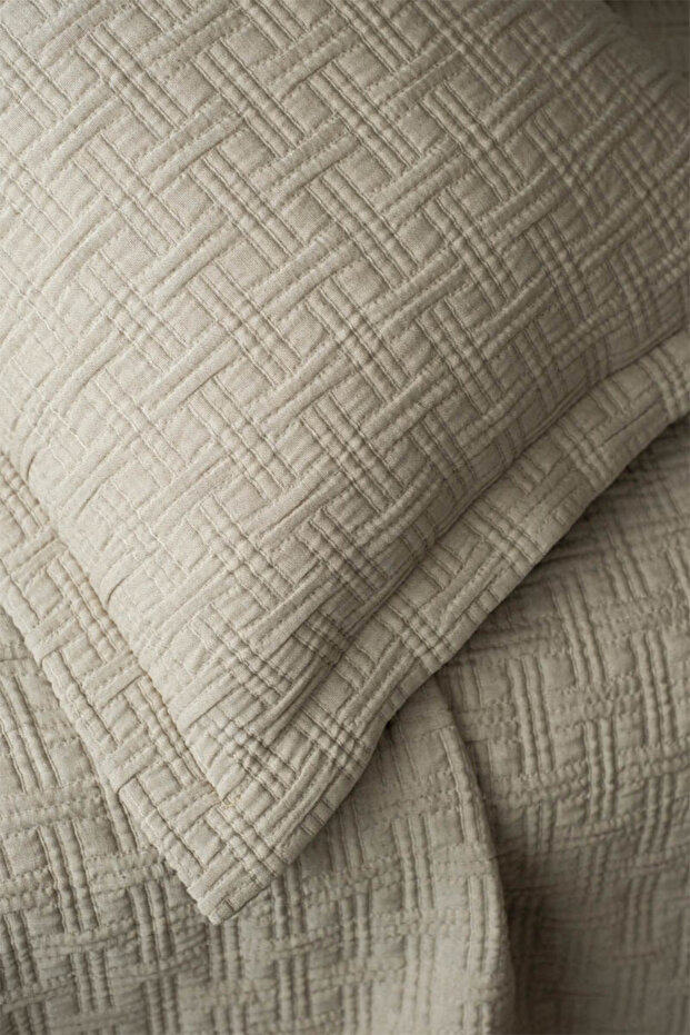 Ruby Beige Double Bedspread Set - 2