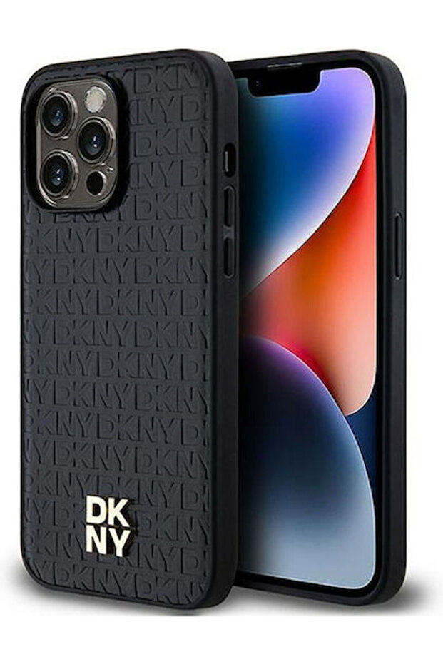 Pu Leather Repeat Pattern Stack Logo Magsafe Case Iphone 14 Pro Max Black Code: DKHMP14XPSHRPSK - 2