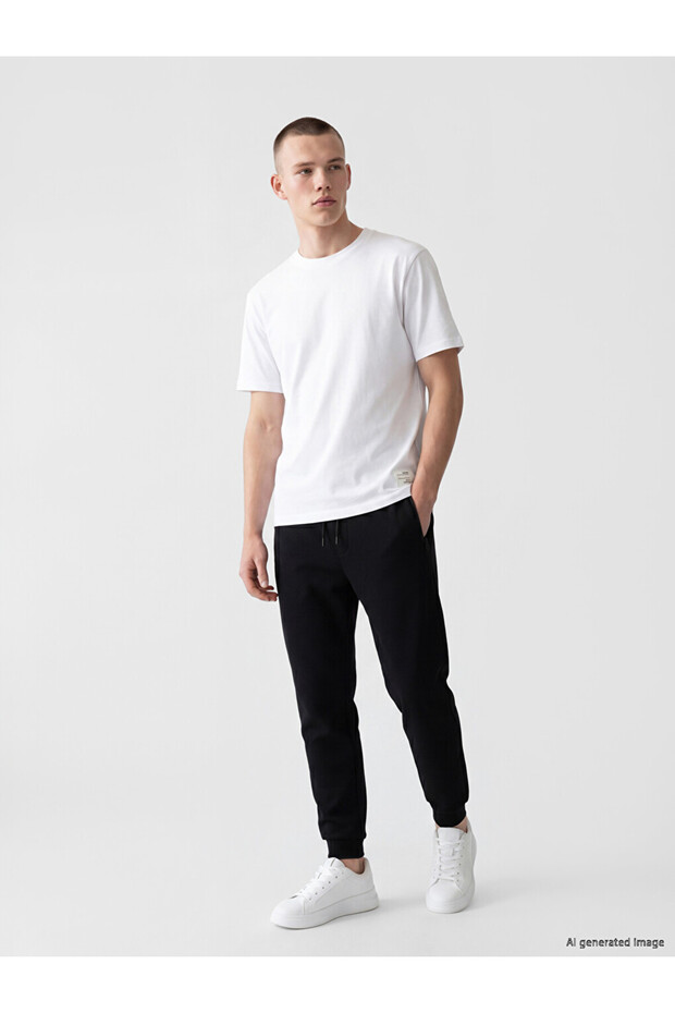 Black Regular Fit Men's Jogger Sweatpants