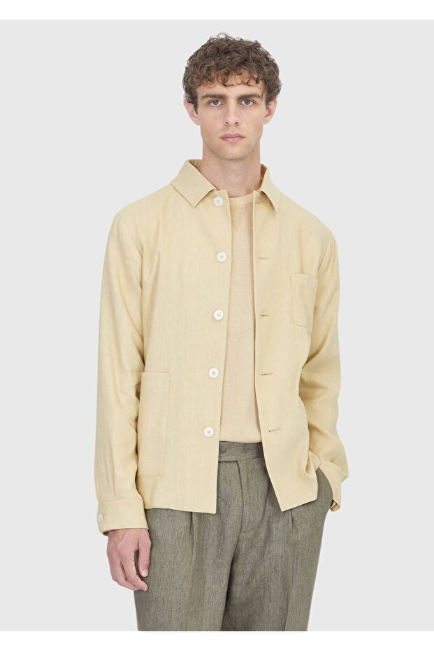 Light Yellow Shirt Jacket