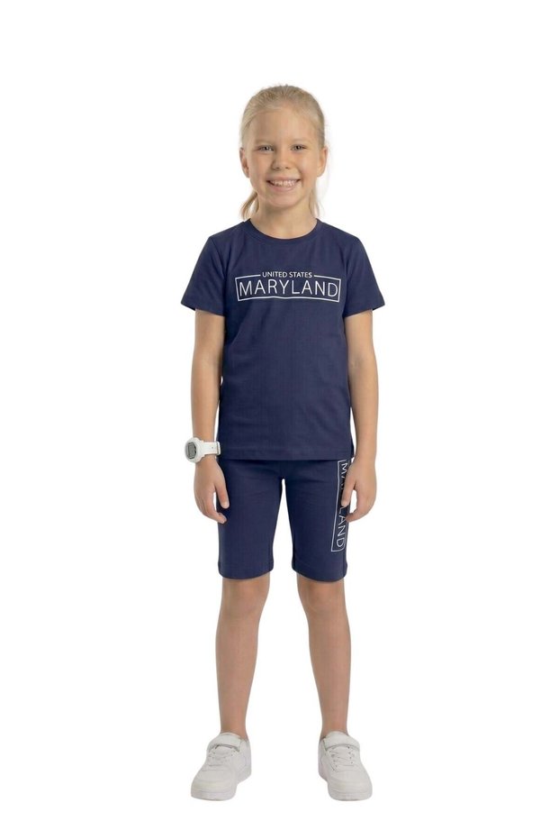 Children's Girls' Suit Capri Pants Maryland Printed Comfortable Fabric