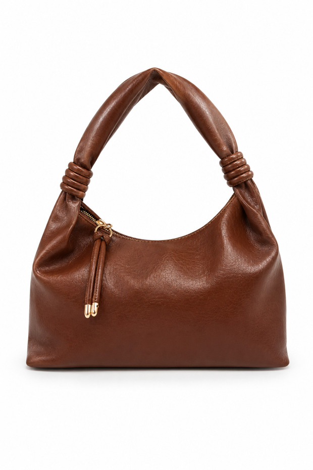 Bugi Detailed Vibe Women's Shoulder Bag Brown