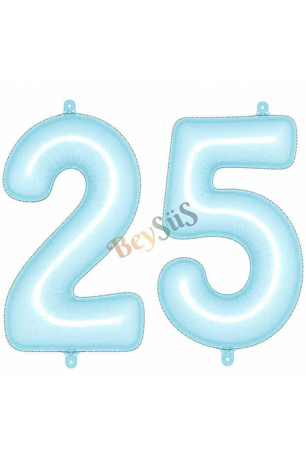 25 بالون فويلو باللون الأزرق (76 سم)