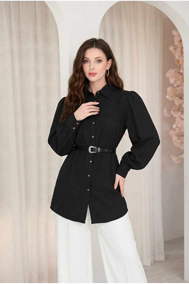 Belted Regular Tunic - 4