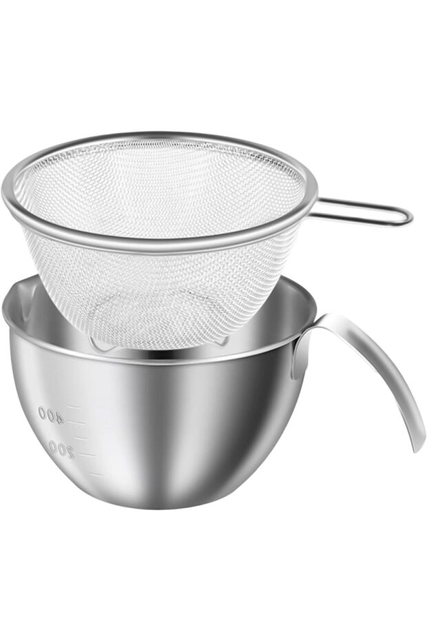 Salad Bowl with Strainer, Mixing Washing Baskets with Handle, 400ml Washing Bowls for Kitchen Meal Prep