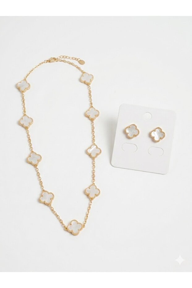 2 PCS Jewelry Set – Necklace & Stud Earrings ,
