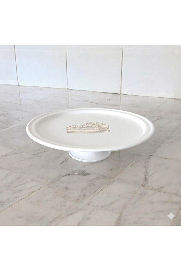 Metal Cake and Pastry Stand Presentation Plate 30 cm Stainless Serving Dish