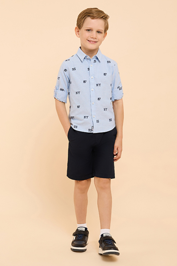 Solid Shorts with Drawstring Waist - 2