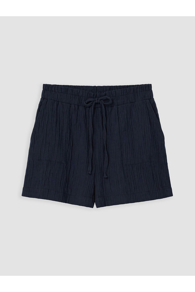 Vizyon New Season Women's Muslin Shorts with Elastic Waist