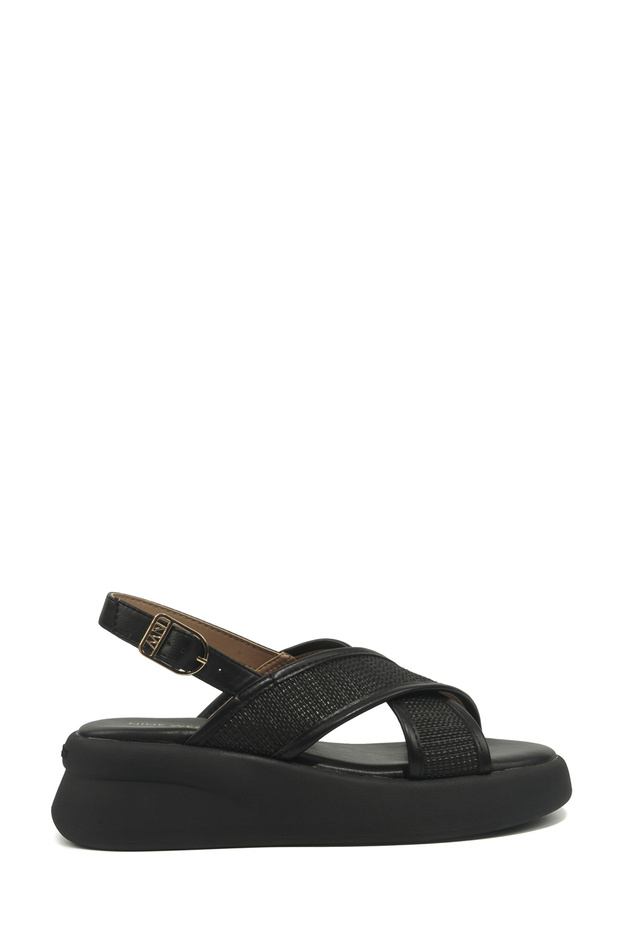 Vita Black Women's Thick Sole Sandals