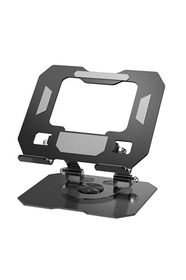 360° Rotating All-Metal Foldable Anti-Shake Mobile and Tablet Mount Holder Black