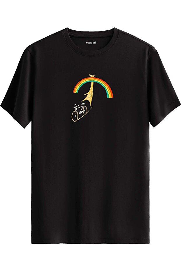 Giraffe on a Bicycle T-Shirt