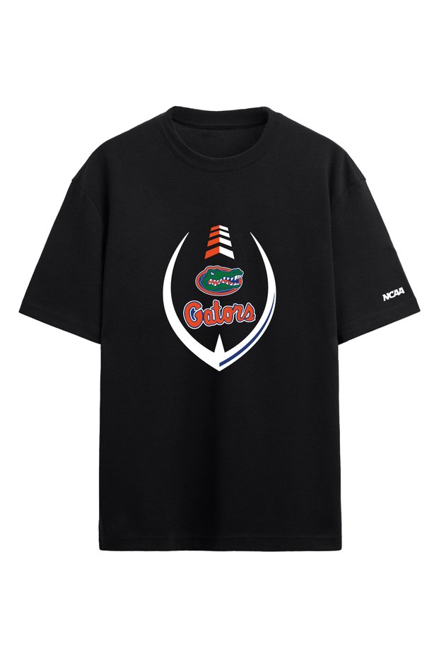 Florida Gators Ncaa College American Football Black Oversize T-Shirt