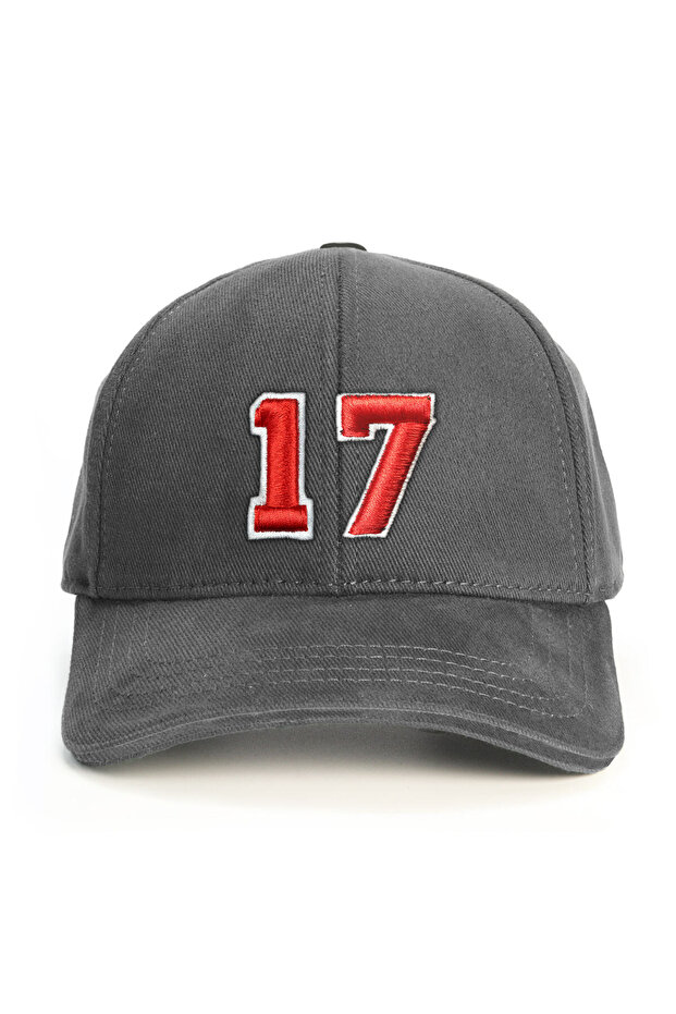 Number 17 Embossed Baseball Cap - 1