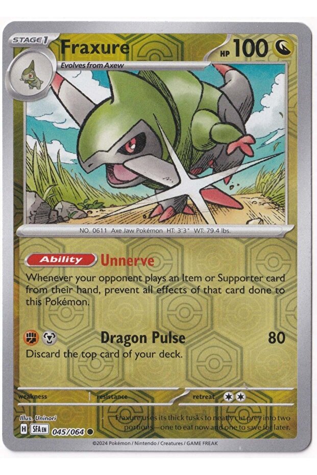 Fraxure [Reverse Holo] 045/064 - Shrouded Fable - Card (Mint)