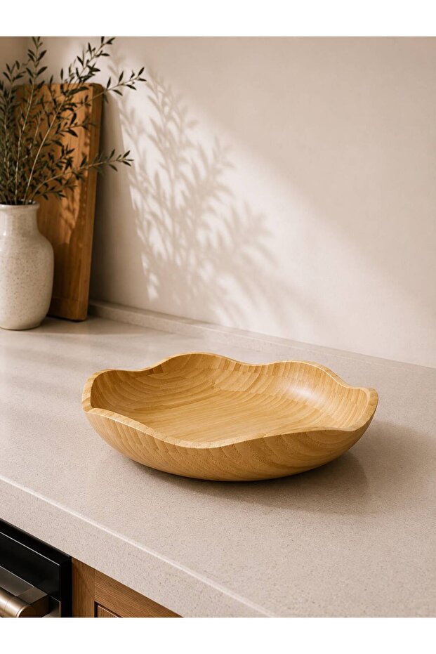 وعاء فواكه من الخيزران 25x25x5