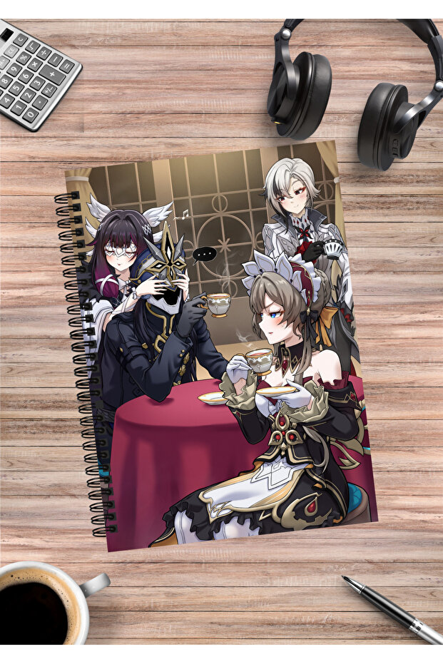 Genshin Impact Anime Spiral Notebook A5 (50 Sheets)