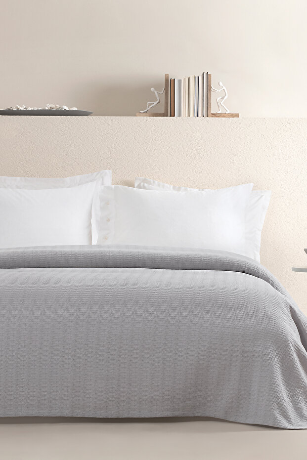 Braga 100% Cotton Single Pique - Gray