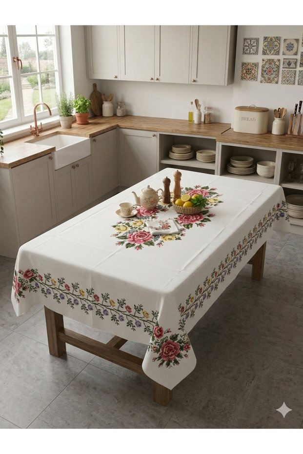 Kitchen and Balcony Table Cover Stain-Proof and Wrinkle-Free 110 X 150 cm