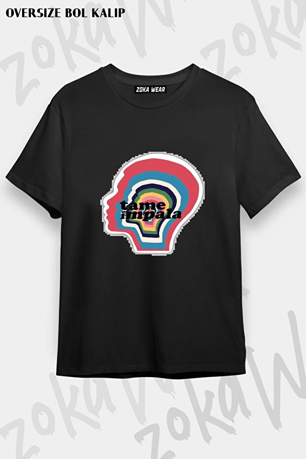 Unisex Loose Fit Tame Impala V2 Printed T-Shirt