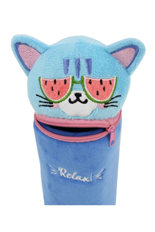Oval Plush Pencil Case - 3
