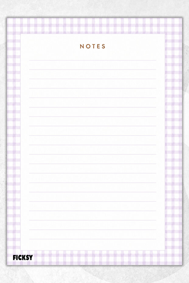 A4 Notepad Lined Notebook - 50 Sheets - Memopad - Notepad - Notepad - Note Paper - 1