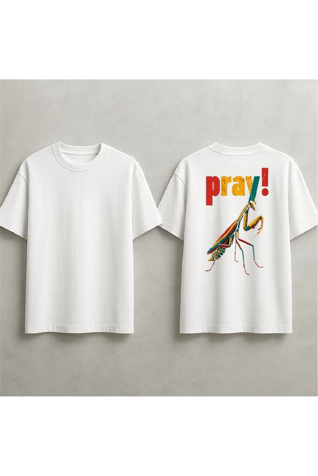 Prayer Written on the Camel of the Prophet Printed Oversized T-Shirt