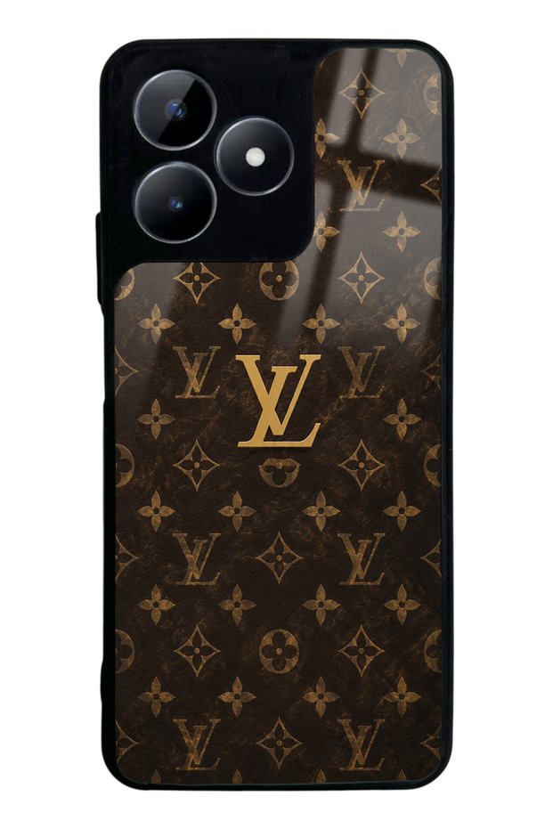 Realme C53 Brown Gold Lv Design Glossy Phone Case