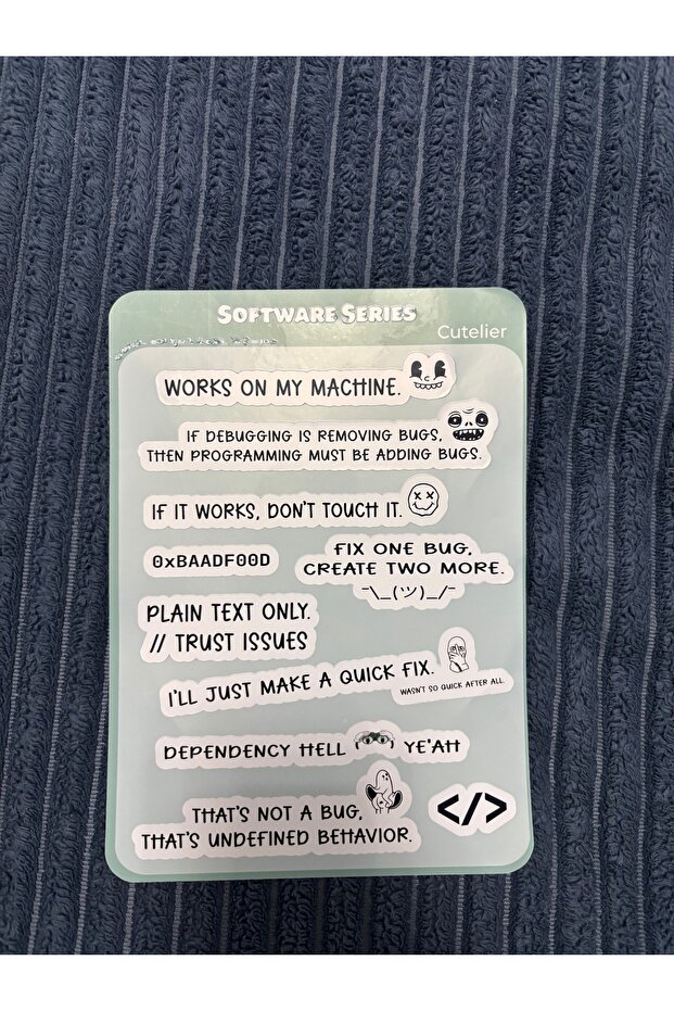 Works On My Machine – Developer Sticker Seti - 1