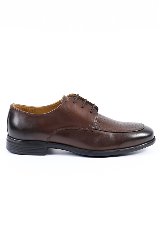 Genuine Leather Brown Classic Men's Shoes - E4642