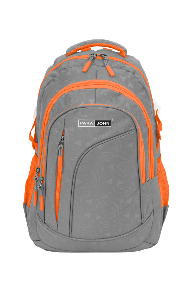 Para John Polyester School Backpack with Multiple Compartments