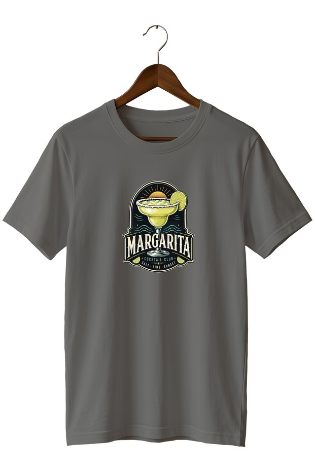 Margarita Cocktail Club Unisex Cocktail Printed Regular Fit Crew Neck T-Shirt